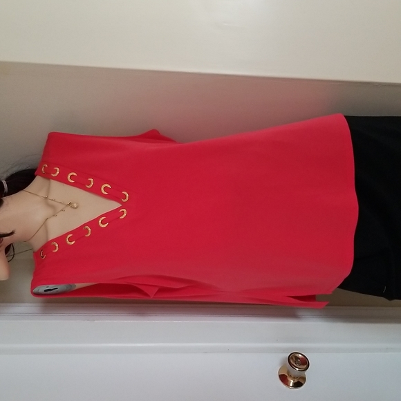 Michael Kors gold accent blouse - Picture 3 of 9